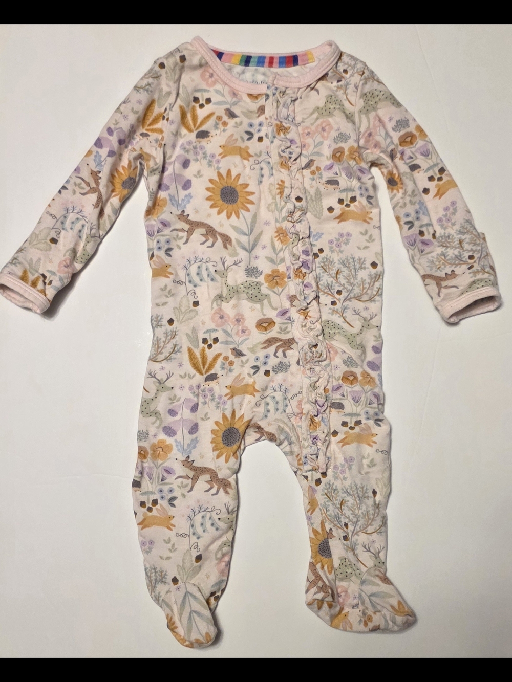 Magnetic Me Pastel Floral & Woodland Footed Pajama Size Newborn